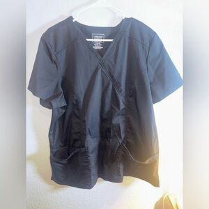 Cherokee Authentic Workwear Black scrub top + flare scrub pants (set)